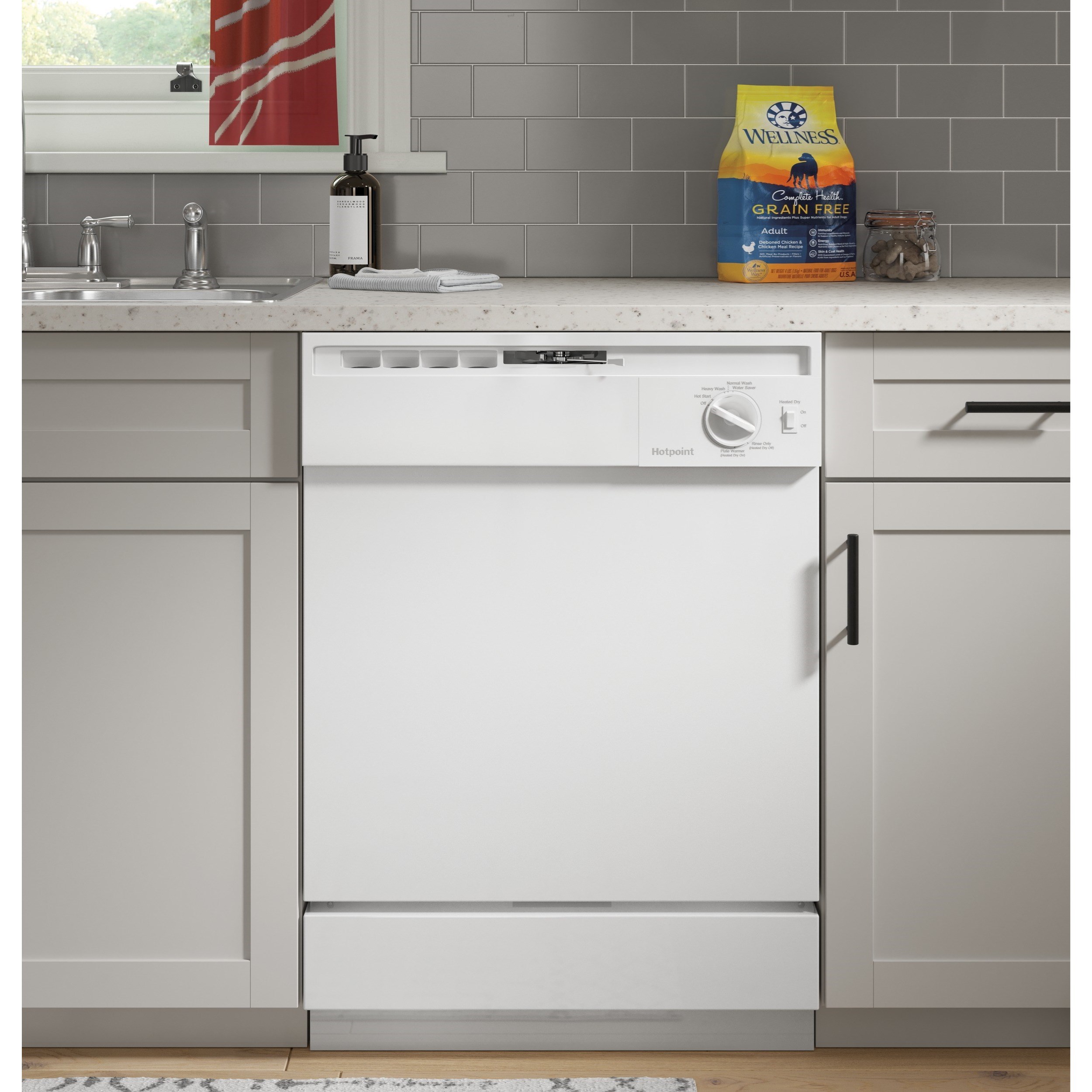 GE Appliances HDA2100HWW Hotpoint Built In Dishwasher Furniture